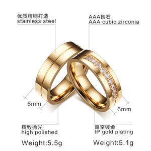 Gemstone Cubic zircone fidanzamento Ladies Gold Finger Wedding <span class=keywords><strong>Queen</strong></span> <span class=keywords><strong>Of</strong></span> <span class=keywords><strong>Ring</strong></span> 24K Gold Original For Men - Product Image 2