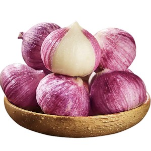 <span class=keywords><strong>Ail</strong></span> à tête unique séché 2025 Nouvelle <span class=keywords><strong>saumure</strong></span> de peau violette en forme de bloc préservée 500g - Product Image 1