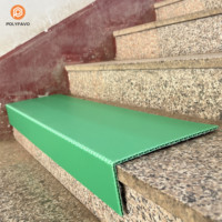 Protection d'escalier en nid d'abeille PP sur mesure en forme de L, étanche, temporaire, pour la construction et les expositions