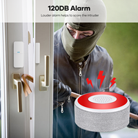 Home Alarm System 9-Piece Kit-Wireless WiFi Portable DIY Smart Security System Tuya App Alert 1 Year Warranty Rechargeable