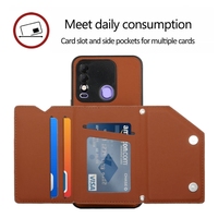 Coque de téléphone en gros pour Tecno Spark 8, effet peau, PU + TPU + PC
