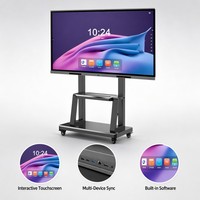 Pizarra Interactiva Electrónica Inteligente con IA para Educación, Precio de Fábrica, Pantalla Táctil 4K de 20 Puntos para Uso Escolar