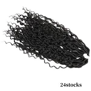 Échantillon Gratuit 14-26 Pouces River Locs Cheveux à Tresser Fibre Synthétique Haute Température Cheveux au Crochet Tresses Africaines Mèches - Product Image 4