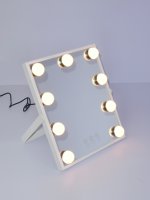 Miroir de maquillage Winway Holly Wood avec ampoules LED, écran tactile éclairé, interrupteur tactile pour anniversaire et mariage