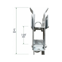Support en U en acier métallique personnalisé 42*42mm pour usage industriel