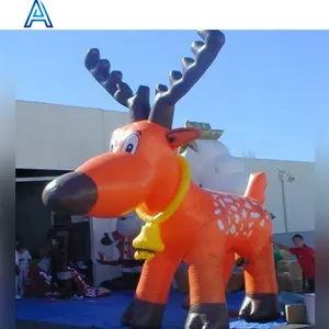 Enorme grande gigante decorazione esterna modello di cervo gonfiabile per la pubblicità 3D decorativo blow up renna modello animale