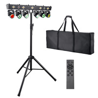 Projecteur mobile à tringle transfrontalier DMX512 avec télécommande, LED tout-en-un multicolore pour éclairage de scène et de fête