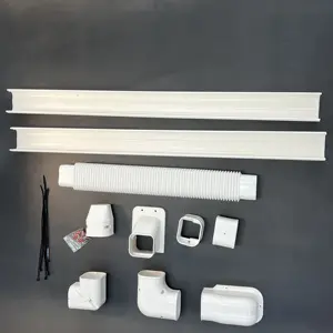 Vendita calda condizionatore d'aria decorativo in Pvc linea di copertura Kit per Mini Split condizionatori d'aria e pompe di calore