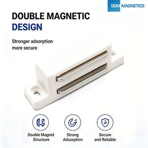 Loquet magnétique robuste <span class=keywords><strong>pour</strong></span> armoire, directement <span class=keywords><strong>de</strong></span> l'usine, avec <span class=keywords><strong>aimant</strong></span> néodyme puissant <span class=keywords><strong>pour</strong></span> portes <span class=keywords><strong>de</strong></span> meubles et armoires <span class=keywords><strong>de</strong></span> <span class=keywords><strong>cuisine</strong></span> - Product Image 1