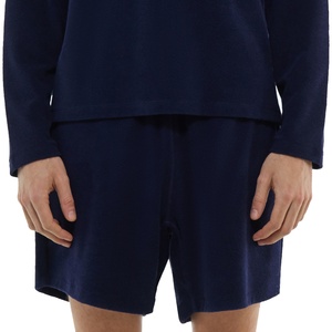 Ensemble de survêtement sportif d'été respirant en polyester/coton tricoté imprimé pour homme, avec manches longues et short, et coutures invisibles - Product Image 5