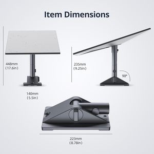 Heavy Duty Cast Aluminum Satellite <strong>Dish</strong> Mount Adjustable Roof Base for RV &amp; Marine Anti-Corrosion Stand for <strong>Starlink</strong> Gen 3 - Product Image 4