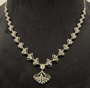 ชุดสร้อยคอธรรมชาติพร้อมต่างหู14K/เครื่องประดับทองแท้มีสไตล์และหรูหรา - Product Image 4