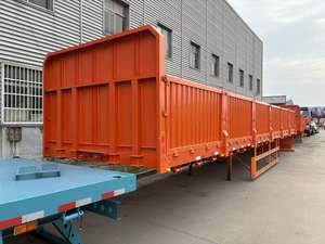 Semirremolque de plataforma plana Vehicle Master, semirremolque de cuello de cisne, plataforma para contenedores de 20 y 40 pies para transporte - Product Image 4