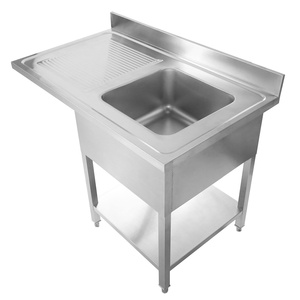 Évier à cuvette unique en acier inoxydable pour cuisine commerciale robuste et résistant, conçu pour les cuisines professionnelles - Product Image 6