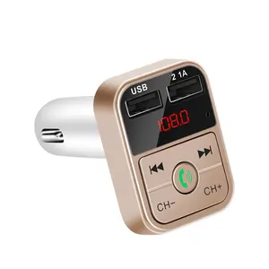 Eonline לרכב דיבורית אלחוטי משדר FM LCD MP3 נגן USB מטען 5V 2.1A אביזרי רכב דיבורית