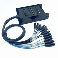 Multicore 12 canaux 16 canaux 3 broches mâle à femelle Xlr Y Splitter Microphone Audio Snake Cable Stage Box