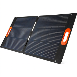 Panel Solar Plegable de 100W, 22% de Eficiencia, Salida USB-A/C DC, IP65 Impermeable, Bolsa de Almacenamiento Integrada, Compatible con Estación de Energía - Product Image 1