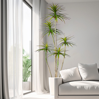Arbre artificiel réaliste Dracaena en pot, tronc torsadé, en plastique écologique, idéal pour Noël, les mariages et la Saint-Valentin