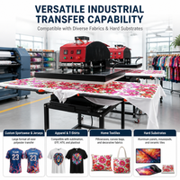 Presse à Chaud Pneumatique Double Station Jumelée Grande T-Shirt Sublimation Transfert J 20x20 40x60