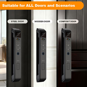 AIEN-Cerradura de puerta inteligente con reconocimiento facial 3D, NFC, biométrico, RFID, huella dactilar, bloqueo digital, aleación de zinc, para aplicación de cámara de aluminio - Product Image 3