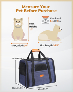 Sac de transport pour animaux de compagnie - Sac de transport pliable en tissu pour chiens et chats - Product Image 5