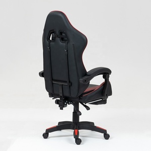 Respaldo alto Masaje ergonómico para adultos Silla para juegos <span class=keywords><strong>de</strong></span> computadora PVC Videojuego E-Sports Silla con reposapiés Reposacabezas Soporte lumbar - Product Image 3