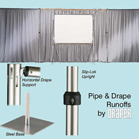 Kit de support de toile de fond à prix d'usine, kit de tuyaux et de draperies réglables pour décorations de mariage, de fête, de Noël et d'anniversaire