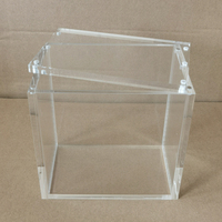 Boîte en acrylique avec couvercle magnétique, étui en acrylique transparent personnalisé avec couvercles magnétiques, boîte en acrylique transparente avec couvercle magnétique