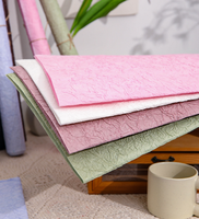 Lot de 5 feuilles de papier texturé pierre pour emballage floral et fournitures de fleuriste, papier crépon marbré pour emballage cadeau