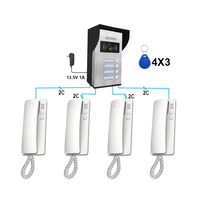Système de visiophone 2 fils, alimentation CC, résistant à l'eau, serrure électrique/magnétique, interphone audio, réduction du bruit, extérieur