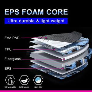 Planche de surf professionnelle Woowave OEM/ODM pour enfants et adultes, planche de <span class=keywords><strong>wakesurf</strong></span> de 49 pouces, planche de surf en fibre de verre avec laisse de surf - Product Image 4