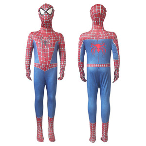 JL977 Unisex Superhero Iron <strong>Spiderman</strong> Jumpsuit TV Character Cosplay Dress-Up for Kids Halloween Carnival Party Suit for Boys - Product Image 4