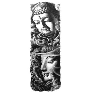 Autocollant de <span class=keywords><strong>tatouage</strong></span> temporaire lavable de qualité supérieure, couvrant tout le bras, pour hommes, écologique, imperméable, longue durée, 15 - Product Image 2