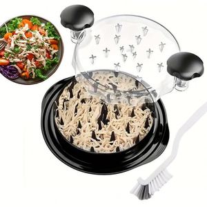 Food Grade Non-toxic Eco-Friendly ABS+SS Manual Chicken Shredder <b>Meat</b> <b>Grinder</b> BPA Free Home Kitchen Pet Complementary Food Tool - Product Image 3