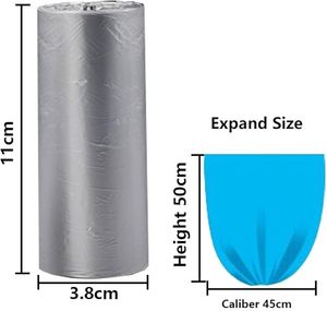 ถุงขยะ, ถุงพลาสติกกันน้ำสำหรับถังขยะในรถยนต์, ถุงขยะแบบใช้แล้วทิ้งที่ทนทานต่อการฉีกขาด - Product Image 5