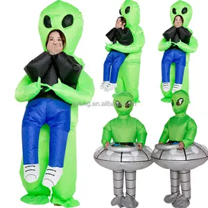 Disfraz de Alien Verde Hinchable para hombre y mujer