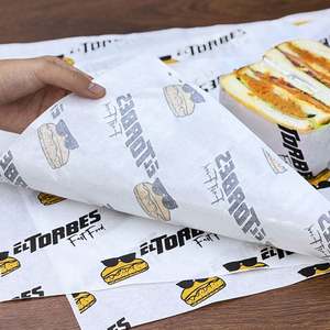 Custom Printed Fast <b>Food</b> Fried Chicken Sandwich Greaseproof <b>Food</b> <b>Wrapping</b> <b>Paper</b> Greaseproof <b>Paper</b> for Fried Fast <b>Food</b> Packaging - Product Image 6