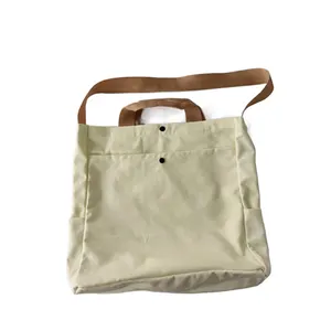 Nice Color Customized Design Printed Fabric Shopping Shoulder Canvas Crossbody Tote Handbag