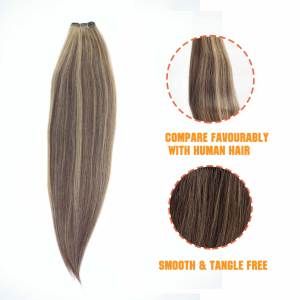 Extensiones de Cabello Sintético de Alta Calidad, 200g, Tejido de Piel Sintética, Sin Enredos, Largas, Doble Trama a Máquina, Onduladas, Lisas, Grado Superior, Amygirl - Product Image 5