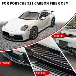 ชุดแต่งตัวถังรถยนต์คาร์บอนไฟเบอร์แห้งคุณภาพสูงสไตล์ OEM สำหรับ Porsche 911 992 992.2 ชุดแต่งดิฟฟิวเซอร์หน้า-หลัง  พร้อมแถบตกแต่ง - Product Image 2