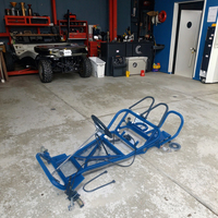 HANBON-Ensemble complet d'accessoires de karting à quatre roues pour moto, essieu arrière de direction en acier, suspension, frein à disque, 168CC modifié