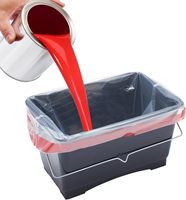 Lot de 10 doublures en plastique recyclé de 5 litres et 10 litres pour peintres nettoyage facile évite le lavage des seaux de bouilloire