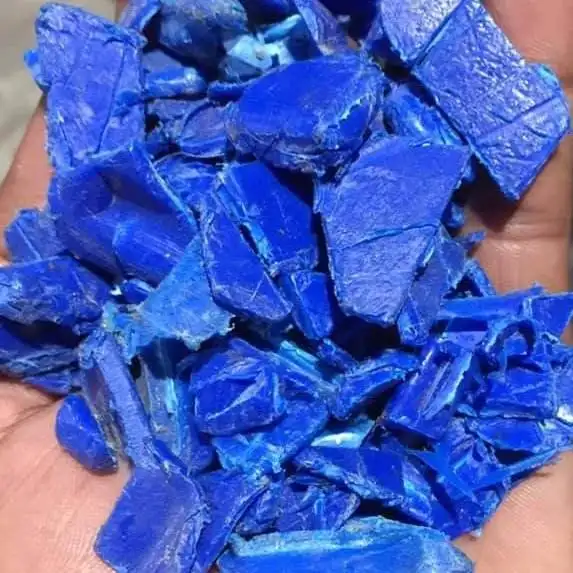 Polietileno de alta densidad HDPE restos de tambor azul/material reciclado HDPE chatarra de plástico HDPE