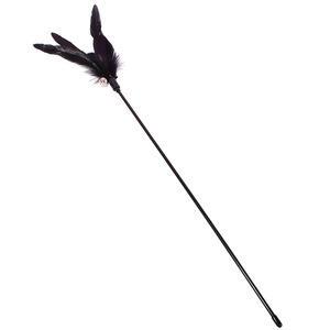 Factory direct sales of cat toys, black rod, large feather cat teaser stick, 65cm, cat scratching and <b>biting</b> feather cat teaser - Product Image 5
