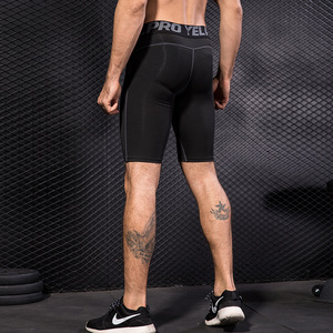 <span class=keywords><strong>Pantaloncini</strong></span> Compressivi Sportivi da Uomo <span class=keywords><strong>Neri</strong></span> con Protezione Inguinale per MMA, Corsa, Fitness, Allenamento in Palestra - Product Image 5