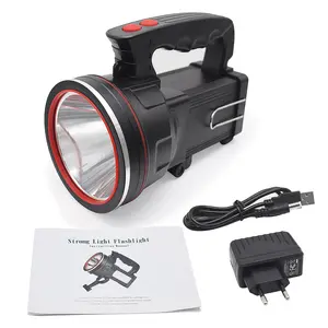 Factory Direct Supply Hoge Lumen Usb Rechargeablel Handheld Led Zoeklicht Voor De Jacht, Multifunctionele Spotlight