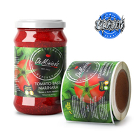 Étiquettes alimentaires personnalisées en vinyle imperméable ZHK en promotion pour bocaux, bouteilles et boîtes – Impression d'autocollants en vrac de qualité alimentaire