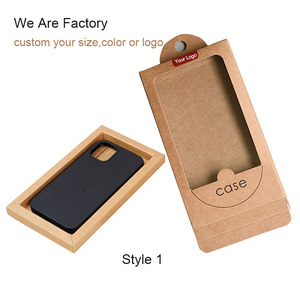Biểu tượng tùy chỉnh in thân thiện với môi có thể tái chế Kraft điện thoại di động Trường hợp Hộp bao bì - Product Image 2