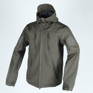 เสื้อแจ็คเก็ตบุผ้า<span class=keywords><strong>น</strong></span>วมสำหรับผู้ชาย ฤดูใบไม้ร่วง อุ่นสบาย ซิปแบบ Softshell สีพื้น ย้อมสีแบบ Bonded คอตั้ง รับผลิตแบบ OEM - Product Image 1