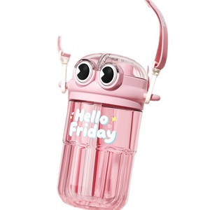 Cool Boy Double Drink Cup Tritan Material With Straw And Lid For Kids School Use - Product Image 5